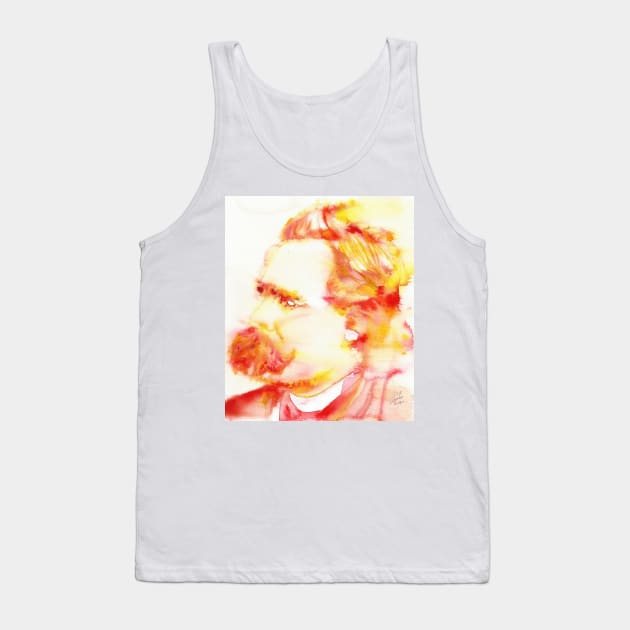 FRIEDRICH NIETZSCHE watercolor portrait.3 Tank Top by lautir